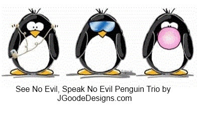Dont Let Your Silence Affect Our Outcome See No Evil Speak No Evil Penguin TrioJGoode Dont Let Your Silence Affect Our Outcome