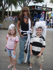 Missy, Alex and Lexi after Blue Man Group at UniversalOrlando