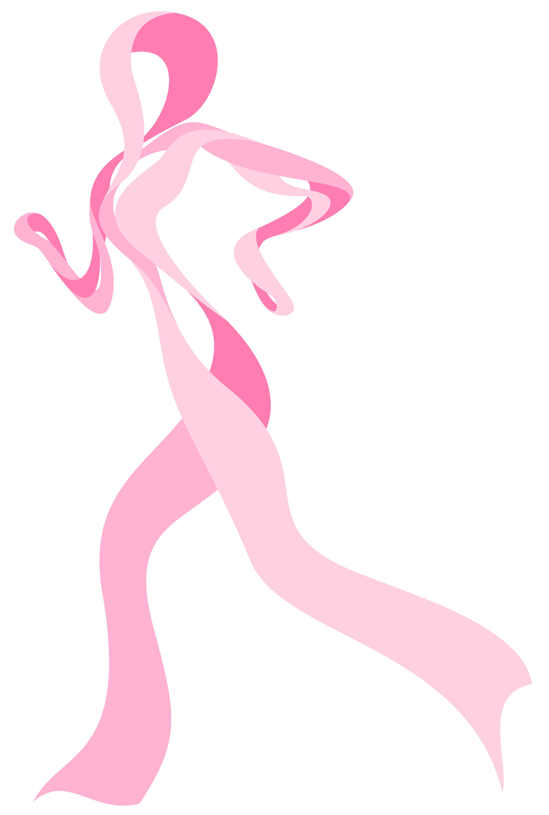 Pink Ribbon Runner